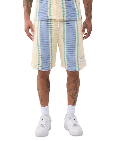 True Religion Men's Knit Stripe Short