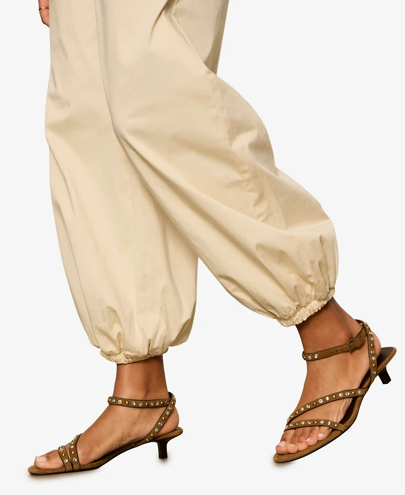 Sanctuary Women's Cropped Balloon Leg Pull-On Pants