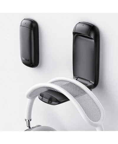 Lamicall Foldable Headphone Stand, Holder Hook Mount, Adhesive Hanger Clip Under Desk