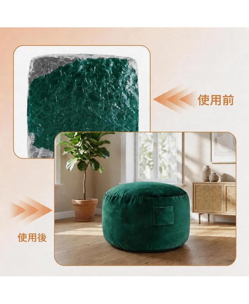 gaomon 4 1 Adult Bean Bag Chair, 4ft Oversized Beanbag with Memory Foam Filler and Removable Cover, Flannel Lazy Sofa Couch Bed for Adults Teens
