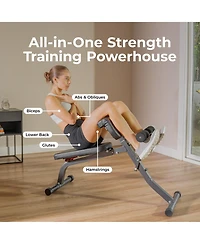 Sunny Health and Fitness Adjustable Roman Chair and Hyperextension Bench