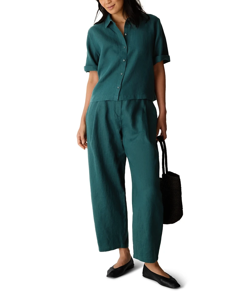 Eileen Fisher Women's Relaxed Fit Ankle Pants