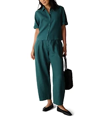Eileen Fisher Women's Relaxed Fit Ankle Pants