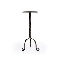 Butler Specialty Alma Metal Pedestal Side Table