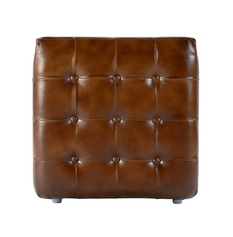 Butler Specialty Kingston 36 in. W Leather Upholstered Accent Bench with Tufting