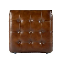 Butler Specialty Kingston 36 in. W Leather Upholstered Accent Bench with Tufting