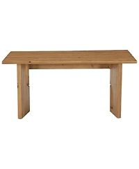 Tribesigns Solid Wood Conference Table, Modern Farmhouse Rectangular Meeting Table With Unique Open Legs For Conference Room, Home Office