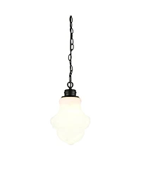 Hudson & Canal Annie 9" Wide Metal Pendant
