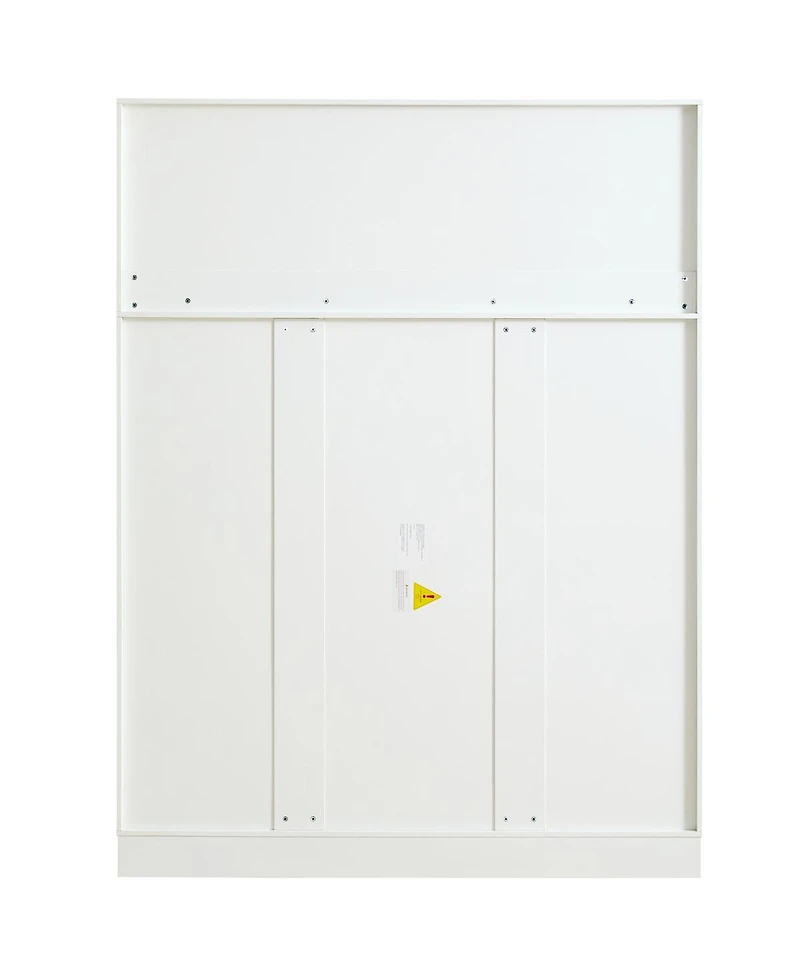 Streamdale Furniture Modern 6-Door Kitchen Pantry Cabinet with Drawers and Wine Rack