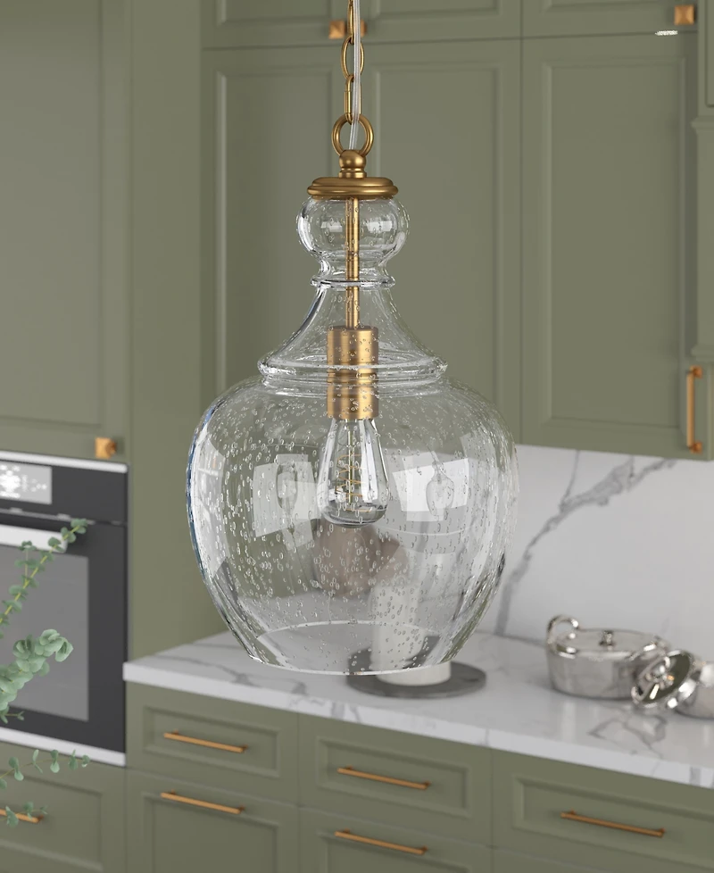 Hudson & Canal Verona 11" Wide Metal Pendant