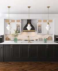 Hudson & Canal Annie 9" Wide Metal Pendant