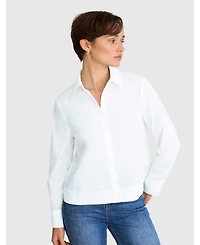 Hobbs London Women's Andie Long Sleeve Button Up Shirt