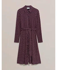 Hobbs London Women's Clarice Printed Midi Dress