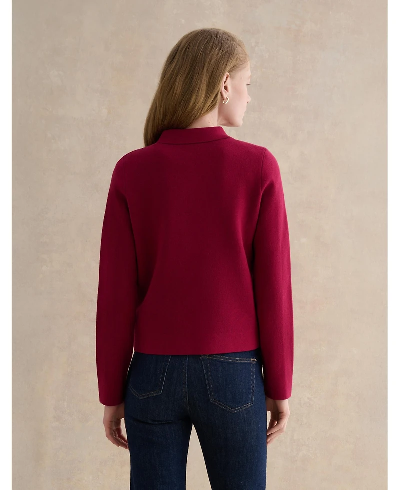 Hobbs London Women's Dannie Cinched-Waist Collard Shirt