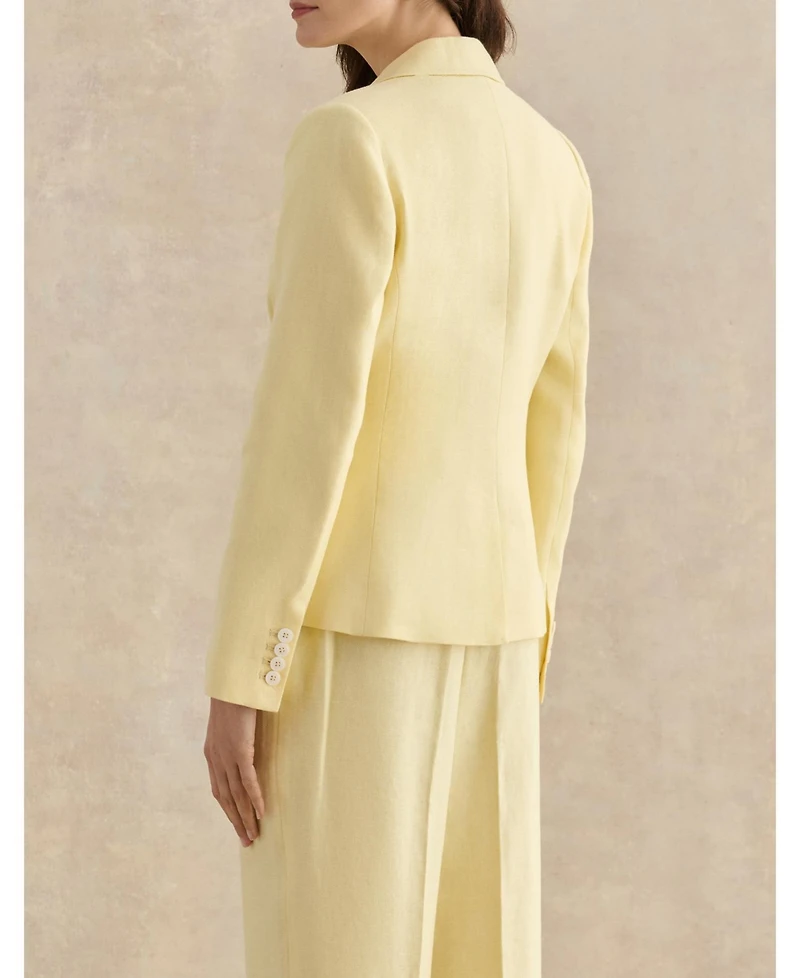 Hobbs London Women's Adalee Linen Tailored Blazer