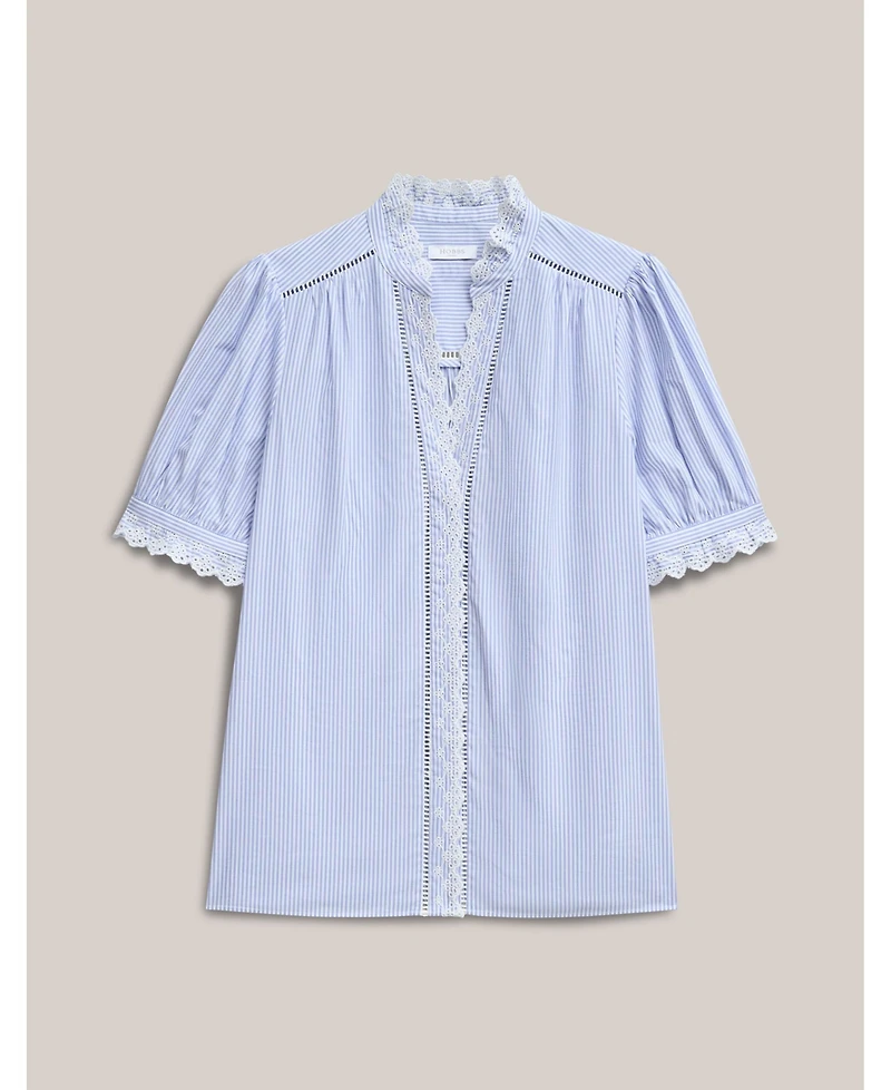 Hobbs London Women's Ginny Belted Pleated Midi Shirt Dress