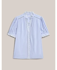 Hobbs London Women's Ginny Belted Pleated Midi Shirt Dress