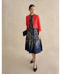 Hobbs London Women's Alberta Floral Midi Shirt Dress