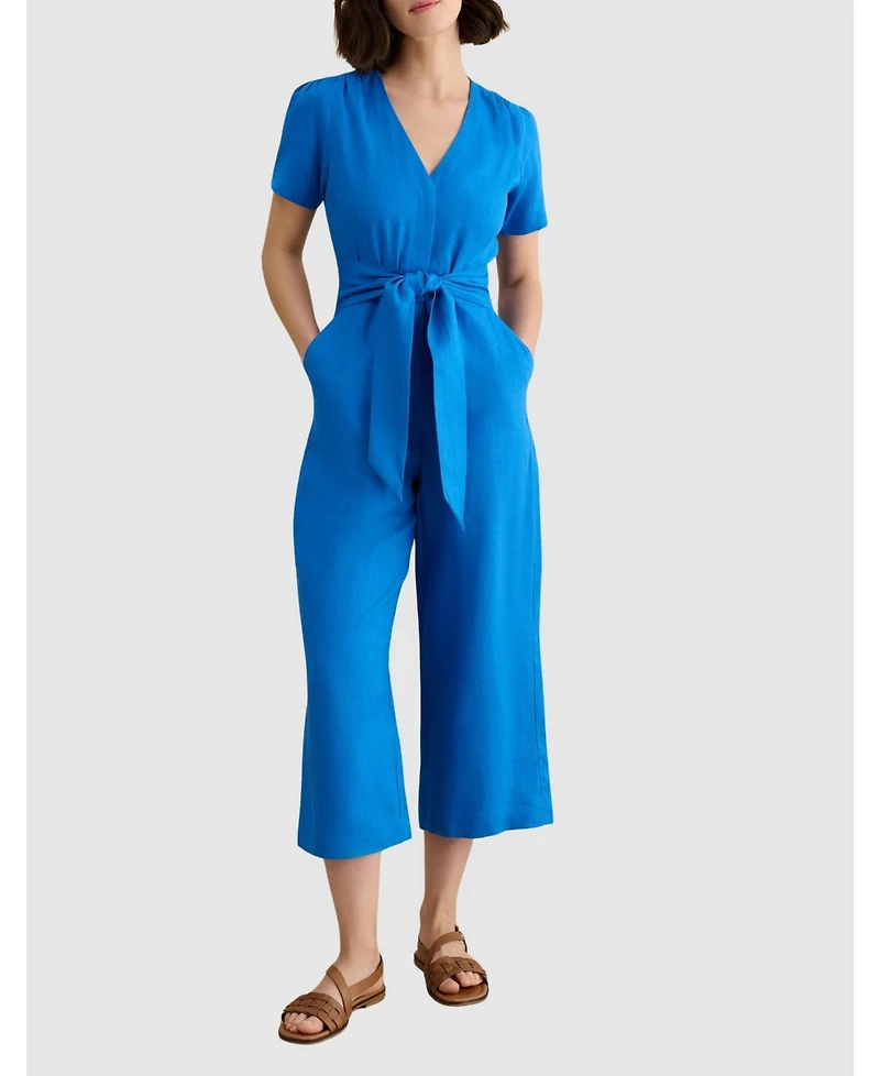 Hobbs London Women's Evie V-Neck Cropped Jumpsuit