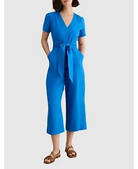 Hobbs London Women's Evie V-Neck Cropped Jumpsuit