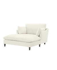 Streamdale Furniture Modern Chaise Lounge Sofa Bed with Pillows