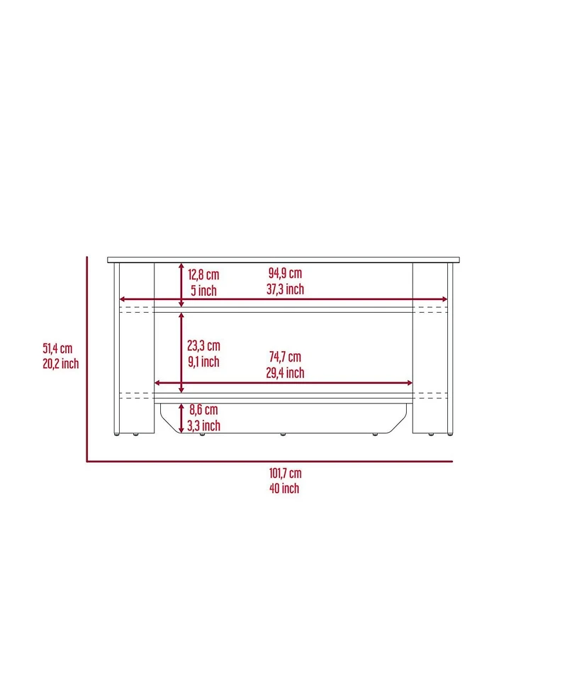 flynama Light Lift-Top Storage Table
