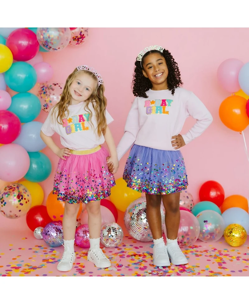 Sweet Wink Little and Big Girls Raspberry Confetti Tutu Skirt