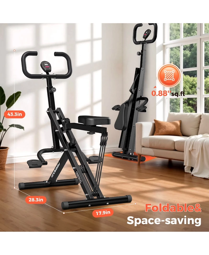 Fed Fitness Squat Assist Trainer, 330lbs Foldable with Adjustable 4 Resistance Bands