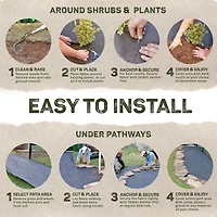 DeWitt Sunbelt 3' Wide Woven Weed Barrier Landscape Fabric Cover, 300' (Used)