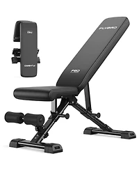 Fed Fitness WB5 800LBS Astm-Certified Flybird WB5 Weight Bench, Foldable Fid Adjustable Workout Bench with 30in Extended Backrest