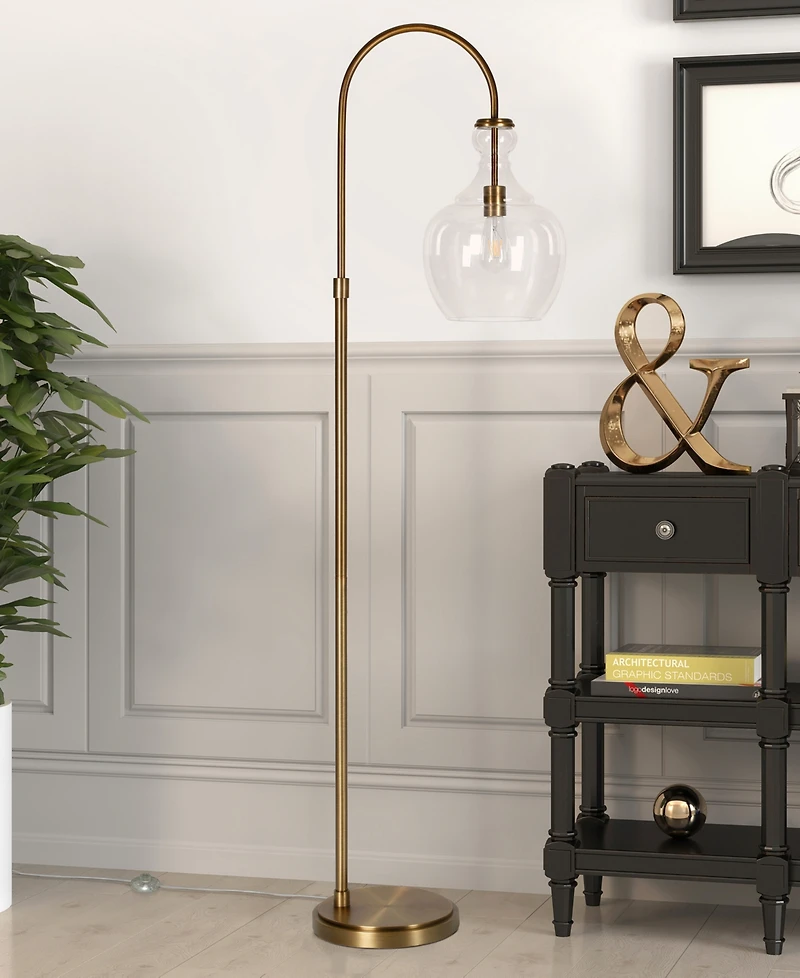 Hudson & Canal Verona 70" Metal Arc Floor Lamp