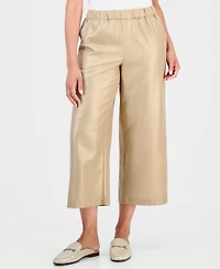 Jm Collection Women's Wide-Leg Metallic-Threaded Pants, Macy's Exclusive