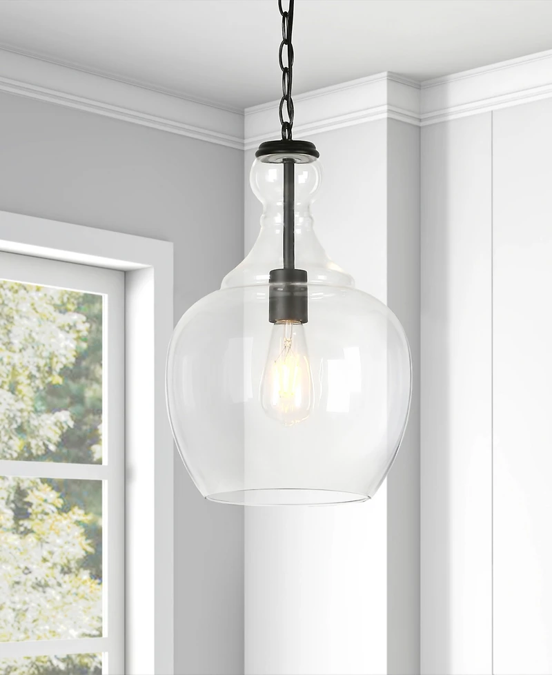 Hudson & Canal Verona 11" Wide Metal Pendant