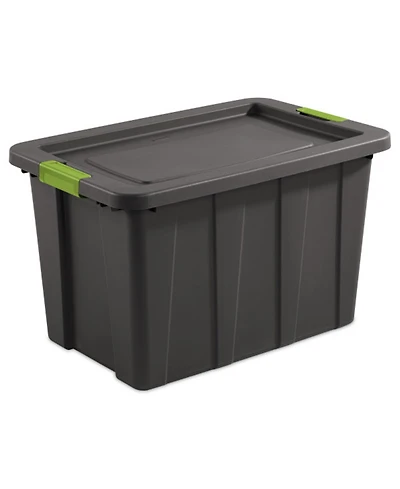 Sterilite 30 Gal Latching Tuff1 Stackable Storage Tote Bin w/ Latch Lid, 4 Pack