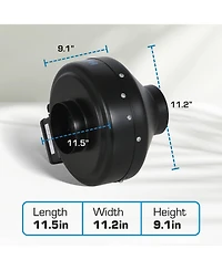 Hurricane Commercial Grade Inline Wall Mount Fan For Hvac and Ventilation Uses