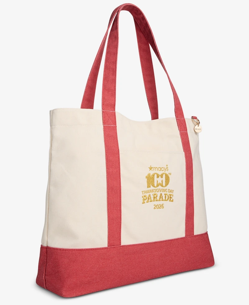 Macy's 100th Thanksgiving Day Parade Large Canvas Tote Bag, Macy's Exclusive