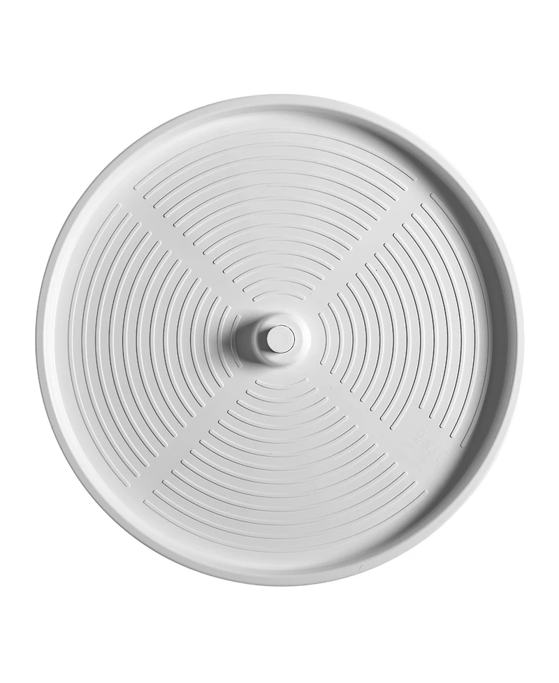 Rev-a-Shelf 28'' Lazy Susan Full-Circle Polymer Two-Shelf, White, 2062-28-11-1