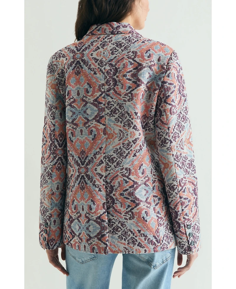 Scalpers Women's Jacquard Print Blazer
