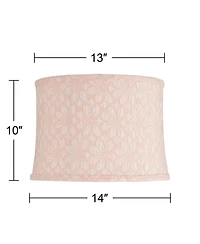 Springcrest Slant Print Lamp Shade Replacement Seno Drum Softback Washer Harp Finial
