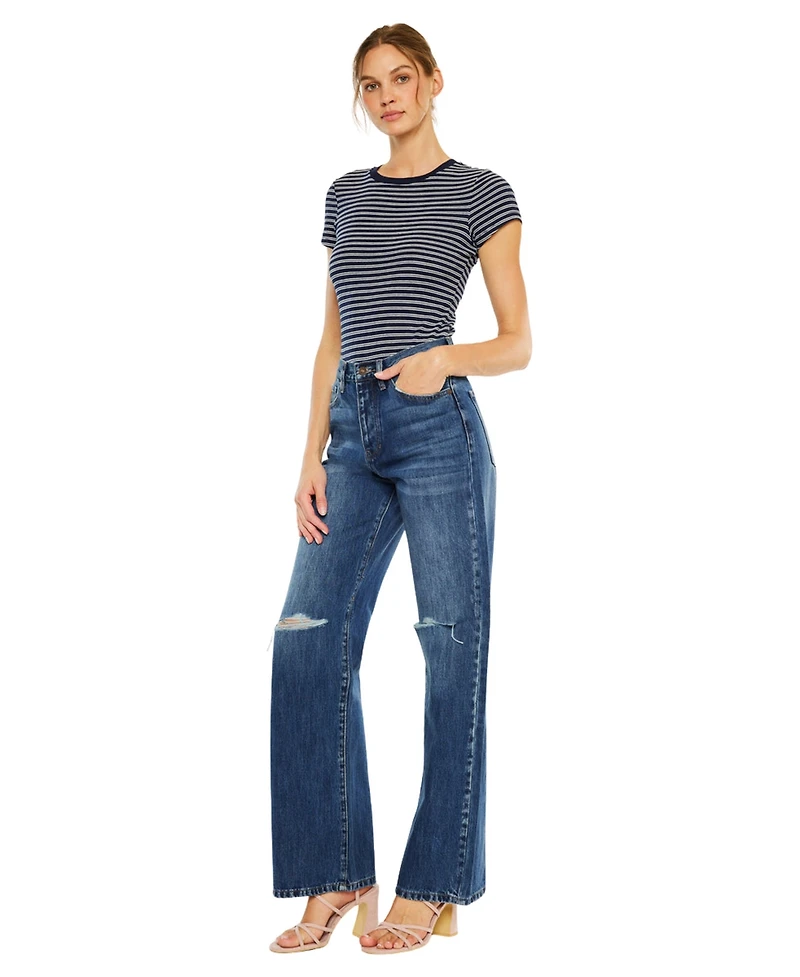 KanCan Women's Montana Ultra High Rise Flare Jeans