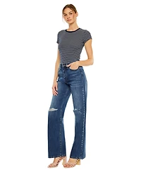 KanCan Women's Montana Ultra High Rise Flare Jeans