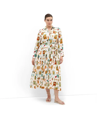 City Chic Women's Amore Print Maxi Dress