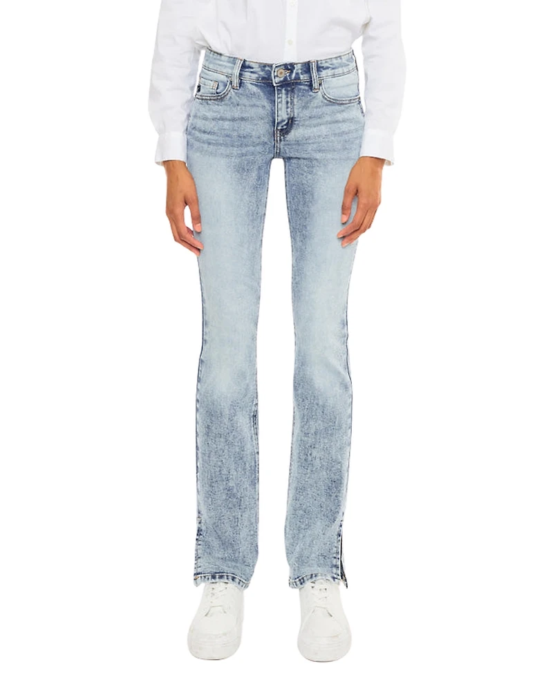 KanCan Women's Nadia Mid-Rise Y2K Bootcut Jeans