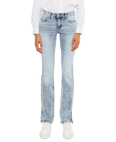 KanCan Women's Nadia Mid-Rise Y2K Bootcut Jeans