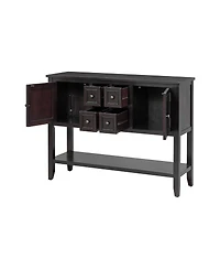 Streamdale Furniture Cambridge Series Vintage Console Table with 4 Drawers and Shelf
