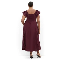 City Chic Women's Fee Frill Maxi Dress