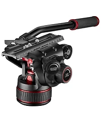 Manfrotto 3-Section Aluminum Twin Leg Tripod with Nitrotech 612 Fluid Video Head and Mid-Level Spreader