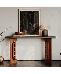 Streamdale Furniture 59'' Console Table with Spherical Legs for Living Room and Hallway