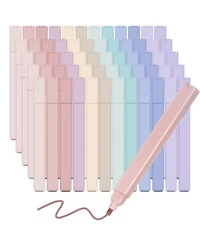 Gnuadz Pastel Highlighters No Bleed Chisel Tip Marker Set Pack of 60