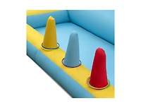 Slickblue Inflatable Bouncy Castle 7-in-1 with Slide and Tunnel